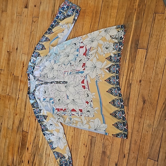 Johnny Was silk blouse large - Picture 3 of 12